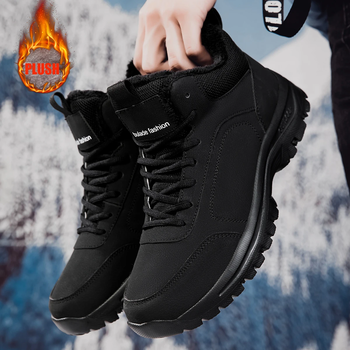 Waterproof Winter Boot - Winter Men Ankle Snow Boots Waterproof
