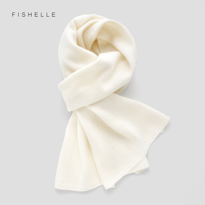 Wool Scarf Men - Trắng Khăn Len Nữ Mùa Đông