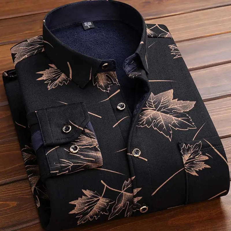 Flannel Shirt Lined - Men Fleece Shirt 2026 Autumn Winter