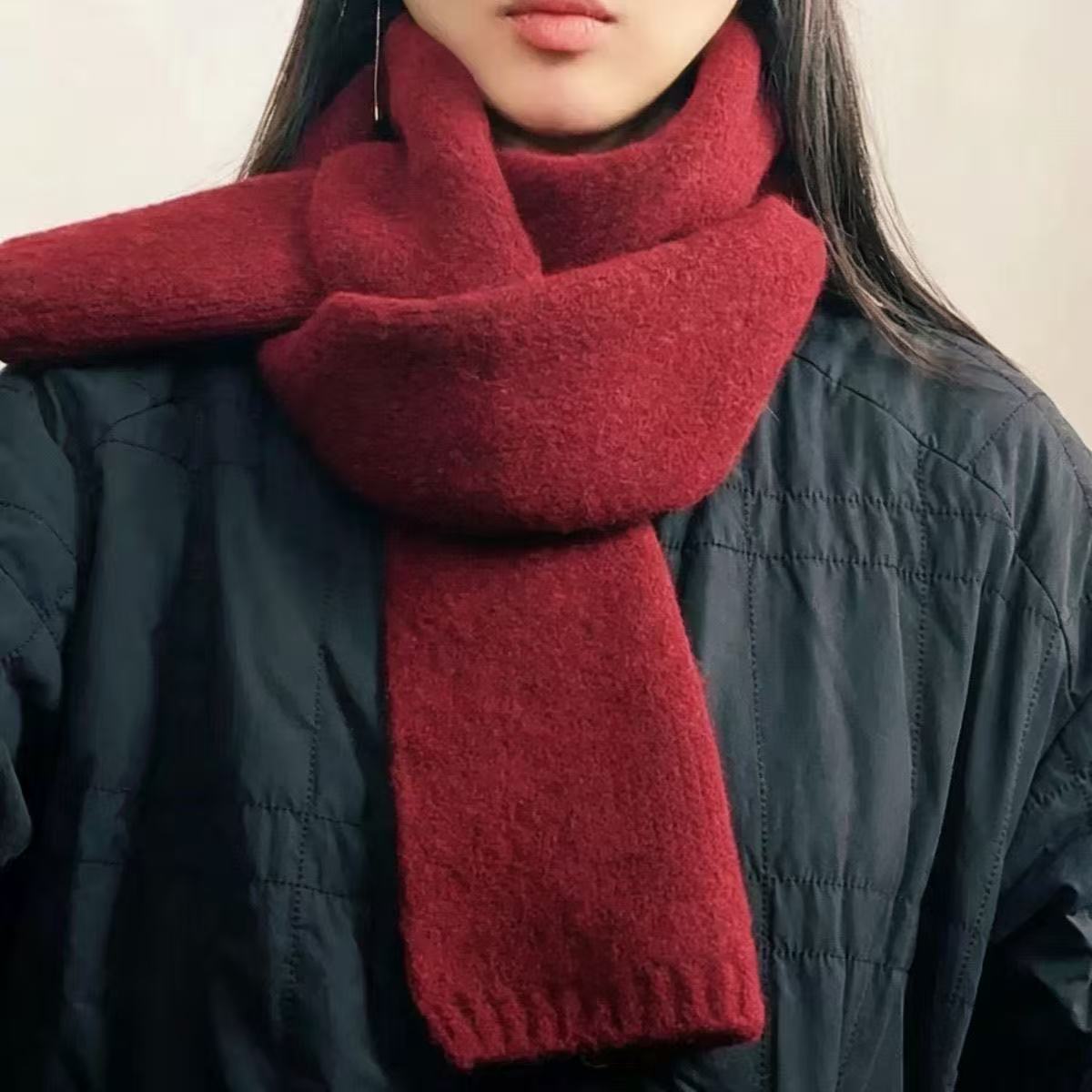 Wool Scarf Men - Sheep Wool Scarf for Men and