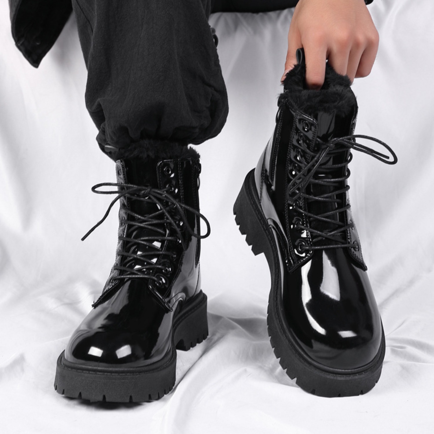 Men's warm plush high-top boot - đánh giá và giá Waterproof Winter Boot