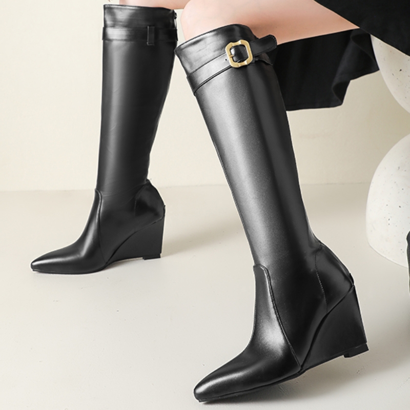 Wedges Knee High Boots Women F - đánh giá và giá Waterproof Winter Boot